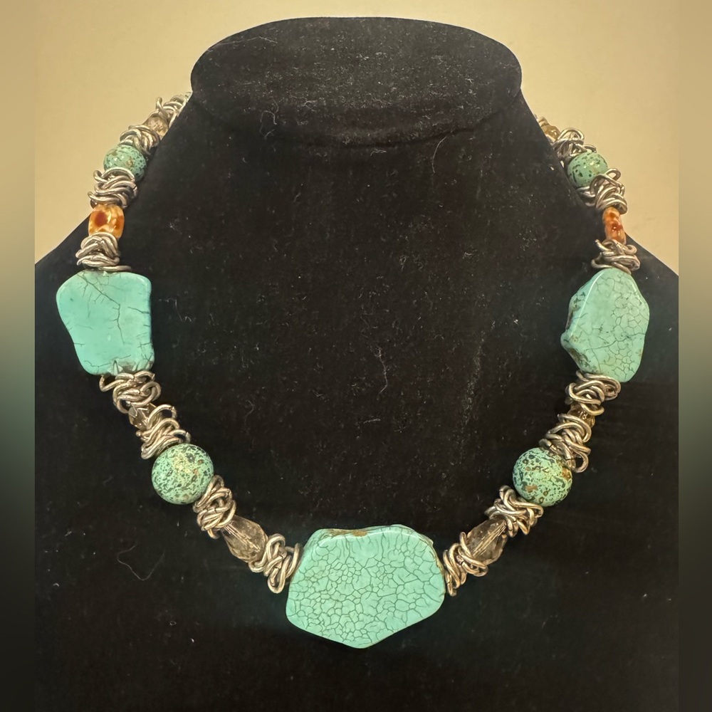 Turquoise and Silver Necklace